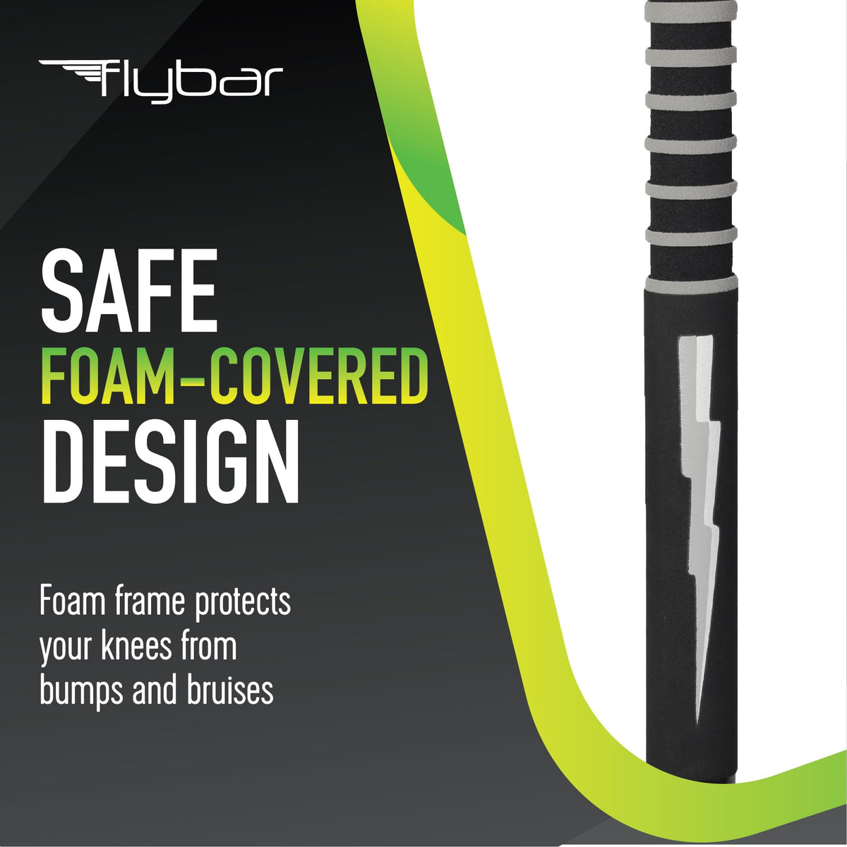 Flybar Maverick pogo stick featuring non slip foot pads for balance