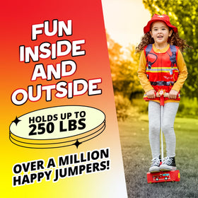 Balance training and gross motor play with the Flybar foam pogo