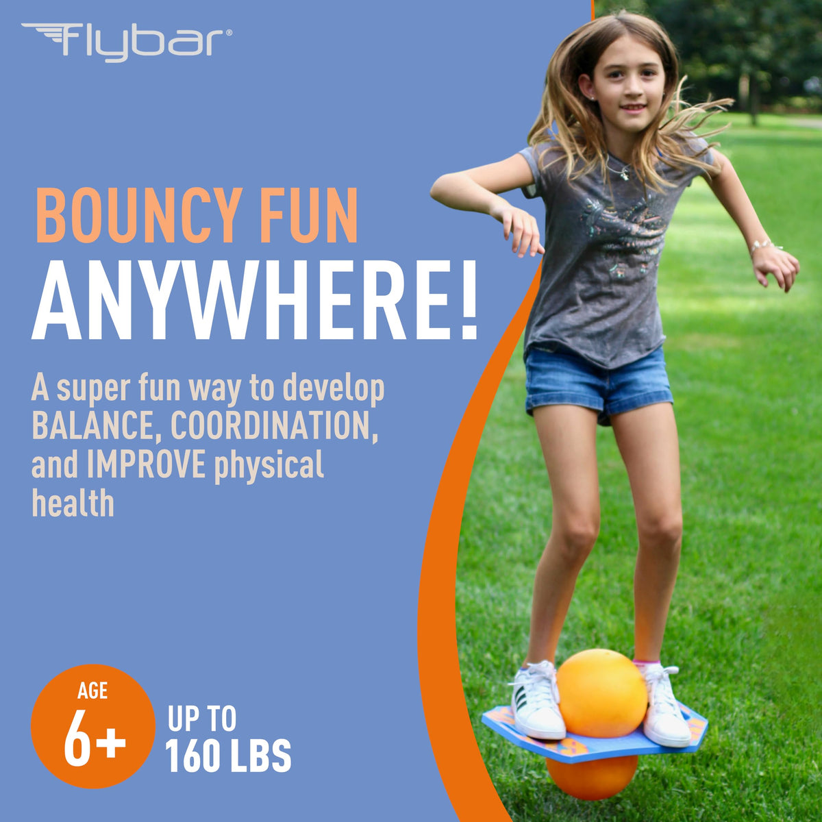 Outdoor driveway play setup with Flybar pogo ball for all-season fun