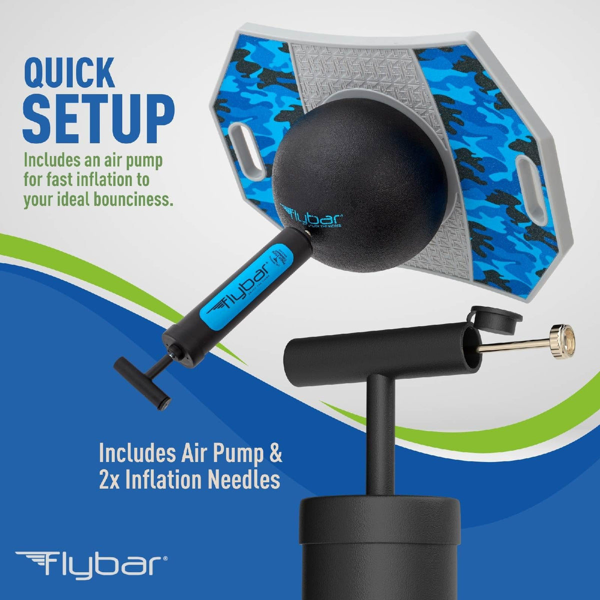 Flybar Pogo Ball with durable anti-slip deck for confident play.