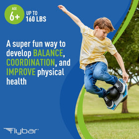Flybar Pogo Ball compact handle makes carrying easy.