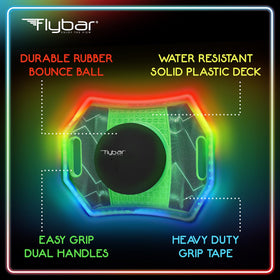 Flybar Pogo Glow Trick Ball used outdoors for active family playtime.