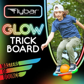 Flybar Pogo Glow with included air pump for quick setup.