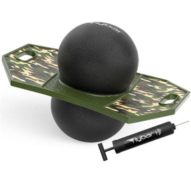 Flybar pogo trick ball camo deck with secure anti-slip surface for safe jumping