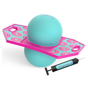 Flybar pogo trick ball donut with anti-slip deck for safe indoor or outdoor play.