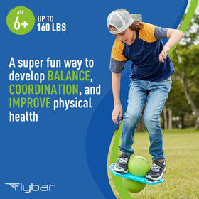 Flybar pogo trick ball durable deck detail supports safe bouncing.