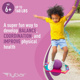 Flybar Pogo Trick Ball promotes active movement and coordination.