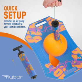 Flybar pogo ball with pump included for quick inflation