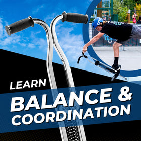 Flybar Super Pogo Stick high-tension spring delivers smooth, consistent jumps.