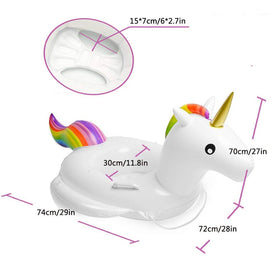 Flyboo Baby Pool Float seat cushion close-up highlights comfortable seating