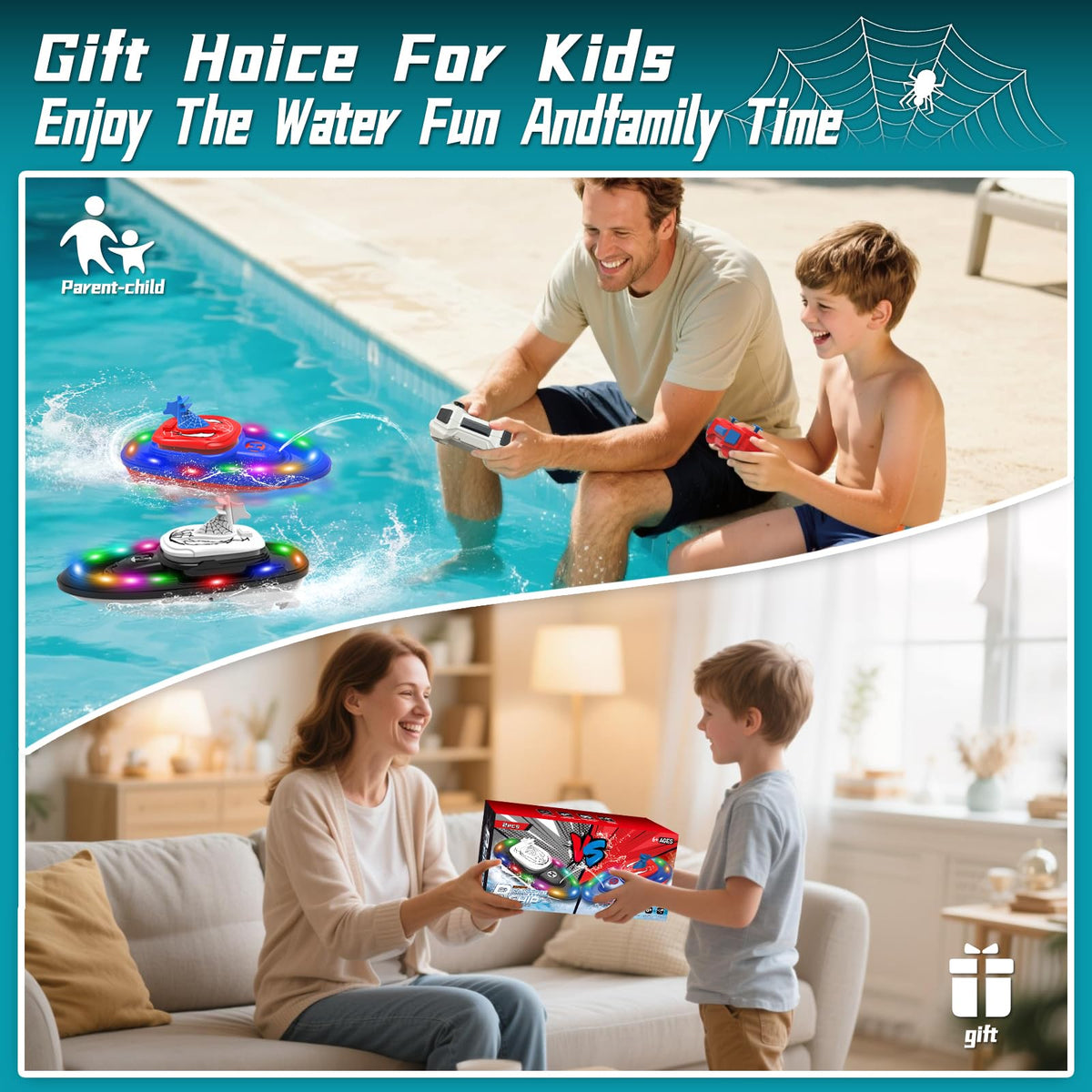 flycites RC Battle Boat up to 30 kph enables fast races