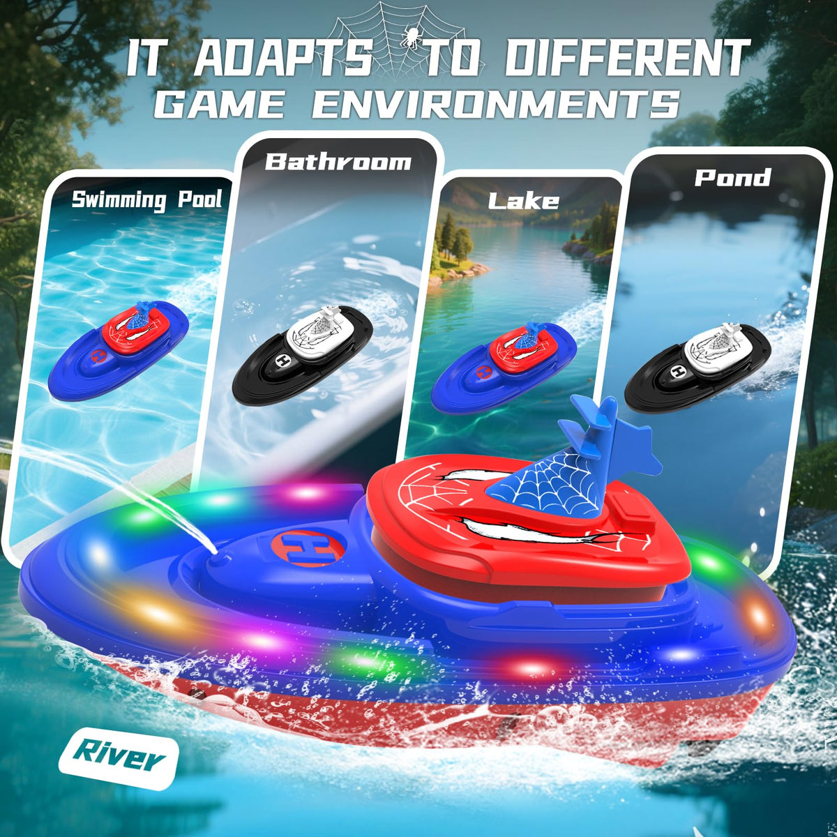 flycites RC Battle Boat low-battery alert helps manage play