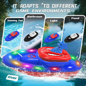 flycites RC Battle Boat low-battery alert helps manage play