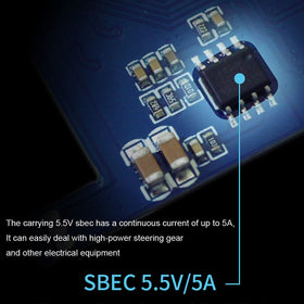 FLYCOLOR 150A ESC detects overheating to guard components.
