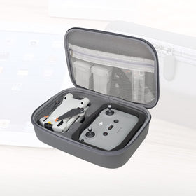 Flyekist Mini3 Pro case water-resistant surface helps guard equipment on trips.