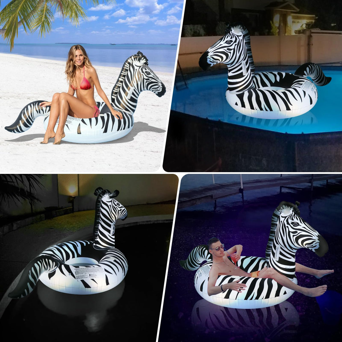 FlyfreeU weather-resistant zebra float packable for storage