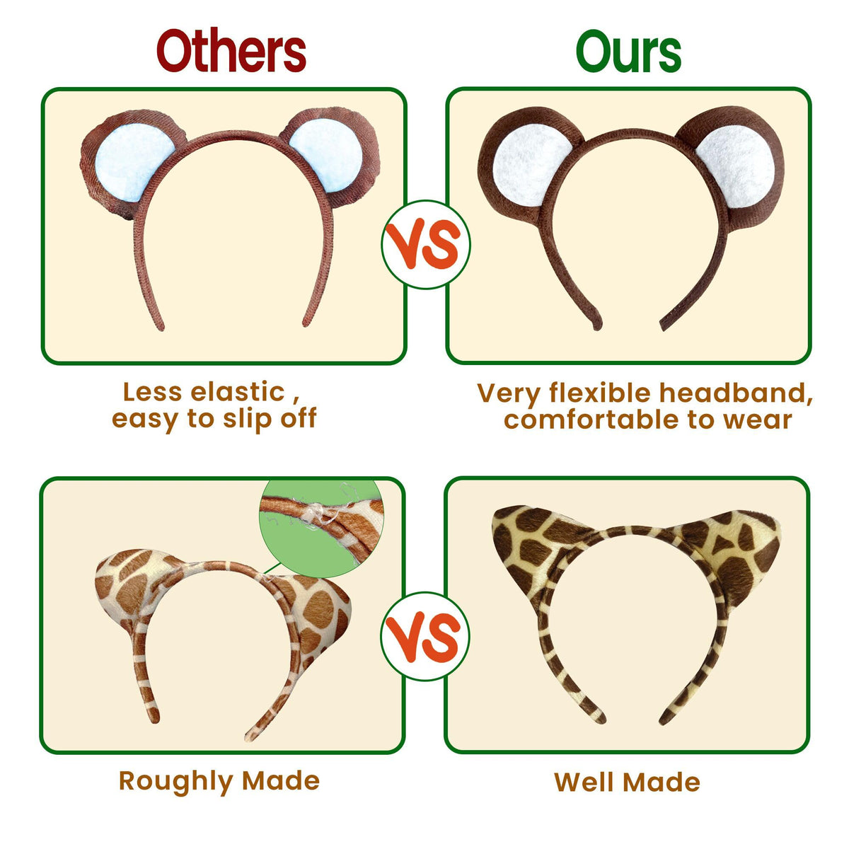 Flying Childhood bear ears headband perfect for wild one decor.