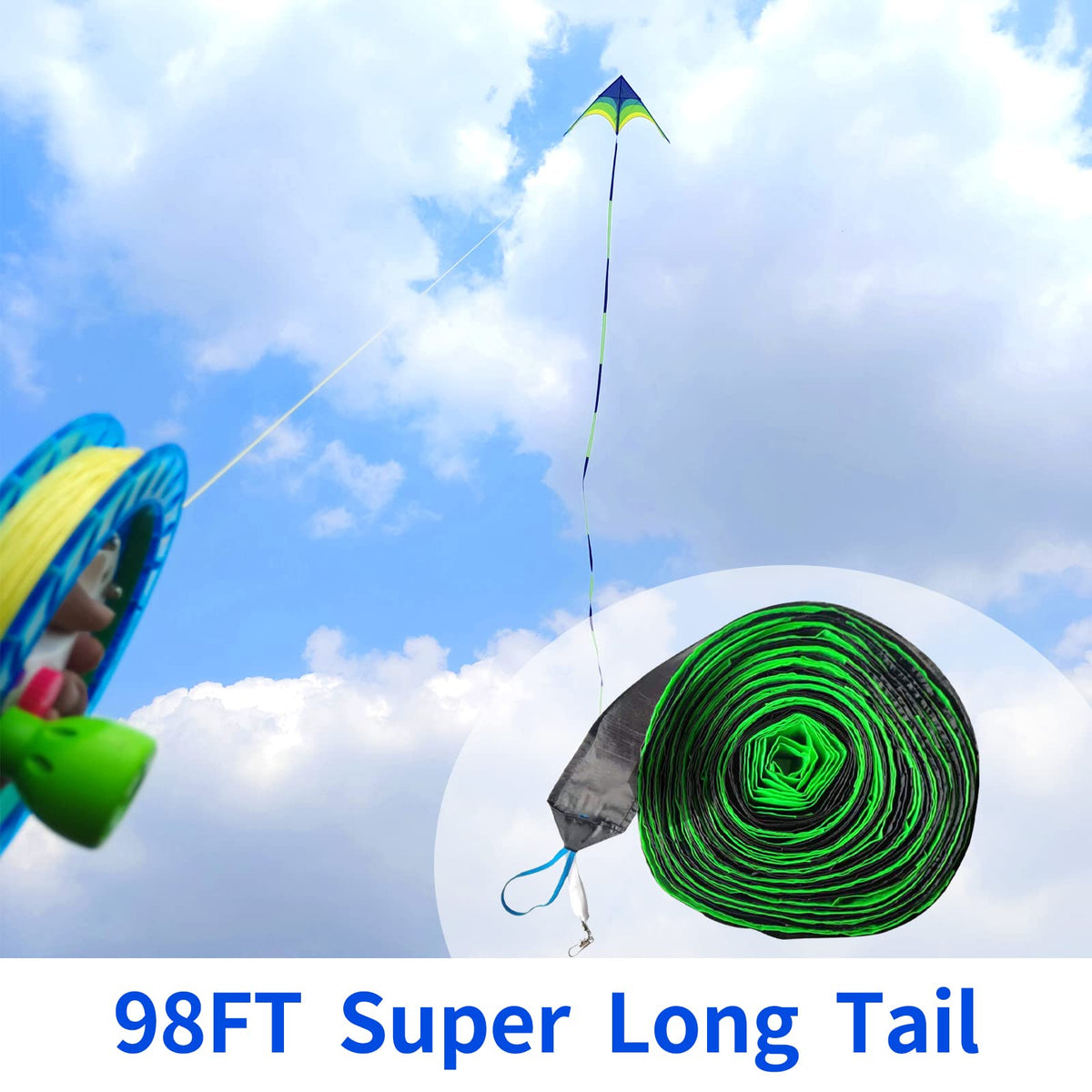 Flying Hoofer durable lines and handles for steady winds and control.