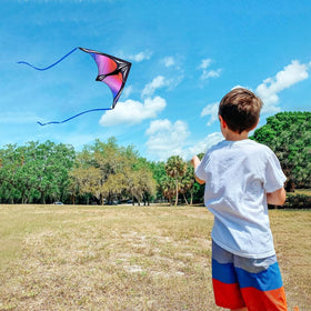 Flying Hoofer fiberglass poles provide wind-ready stability during flights