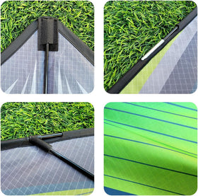 Flying Hoofer foldable packaging box makes transport and storage simple.