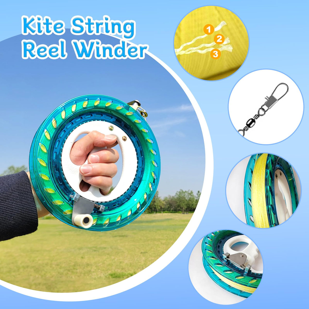Flying Hoofer kite assembly in about two minutes for quick outdoor fun