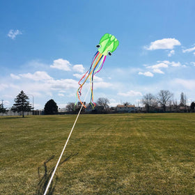 Flying Hoofer octopus kite tentacles flutter in wind for easy handling