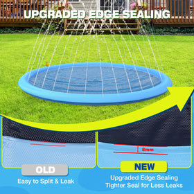 Flying Paws anti-slip textured surface prevents slips during dog play outdoors.