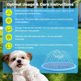 Flying Paws splash pad quick setup for fast cooling sessions with pets.