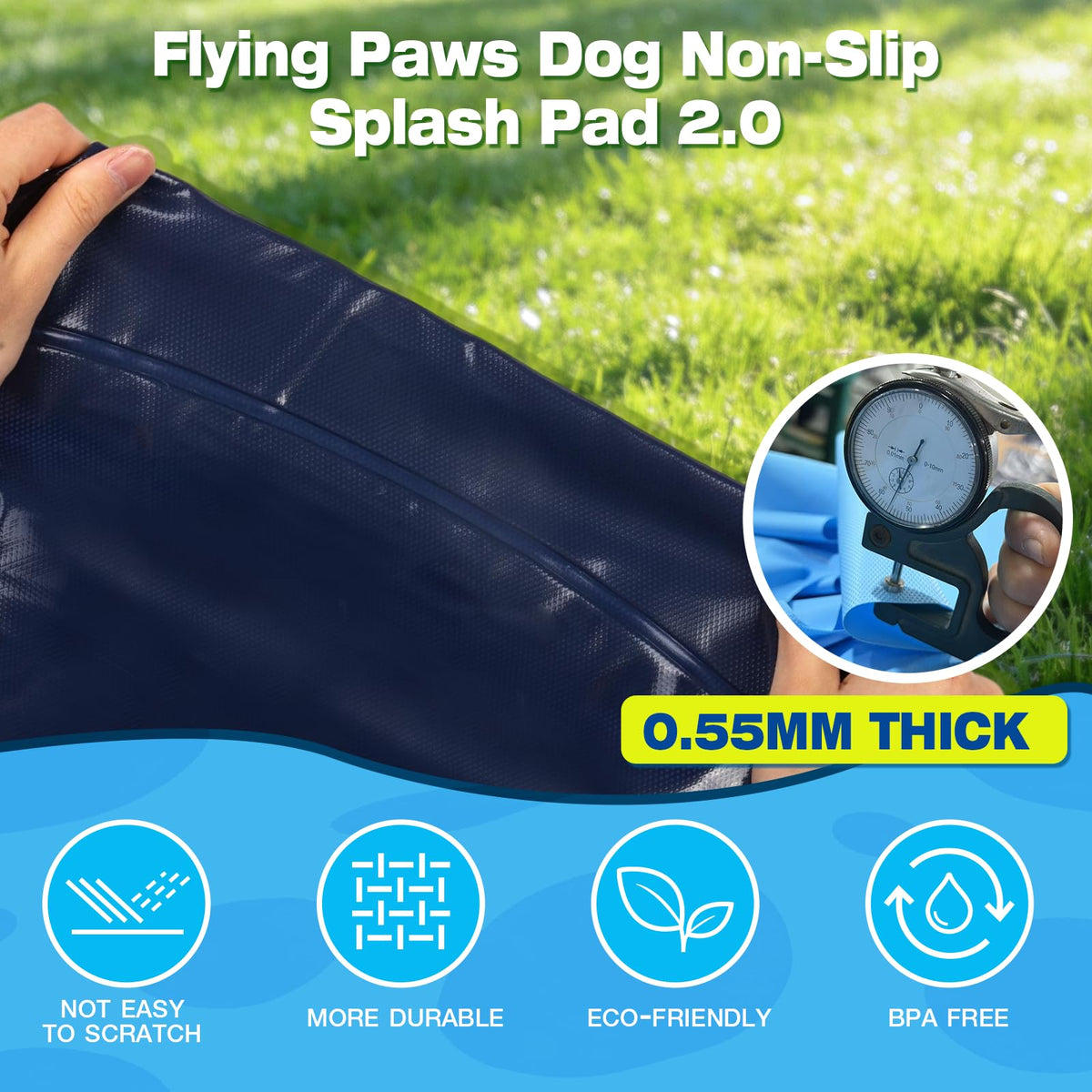 Flying Paws tear-proof reinforced build withstands biting and scratching during active play.