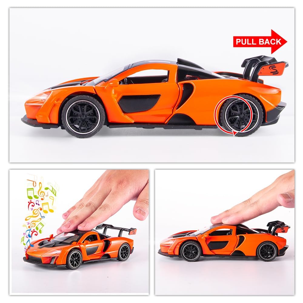 FLYKIRIN McLaren Senna pull-back action with engine sound and lights.