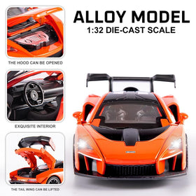 FLYKIRIN McLaren Senna rear view showing lights and foldable design.