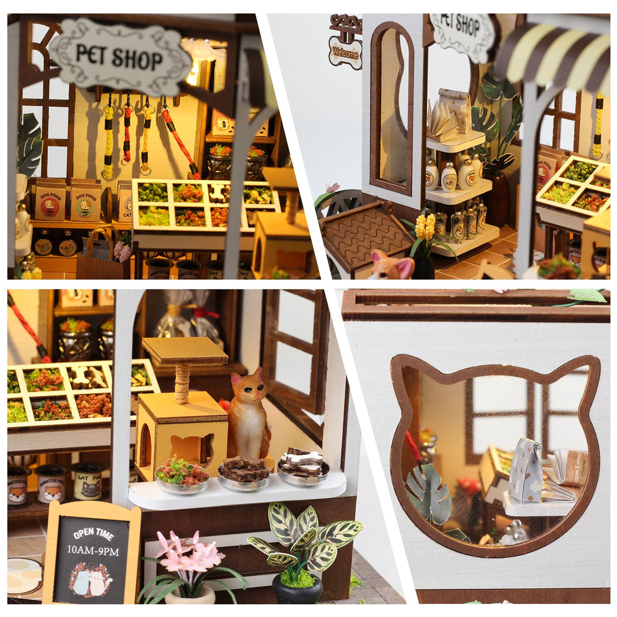 Flynova handmade dollhouse pieces showing precise cuts and craftsmanship.
