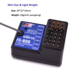 FlySky FS-BS6 binding process demonstrating fast link-up for quick RC readiness