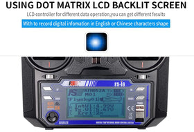 Display close-up on FS-i6 with backlight for clear readings