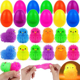 FLYSNK Easter eggs with LED puffer balls light up for festive hunts.