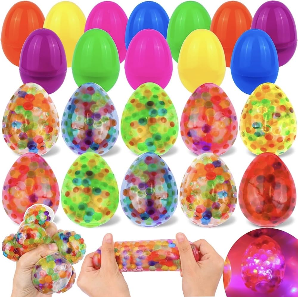 FLYSNK Easter egg with light-up fidget ball for exciting Easter hunts.