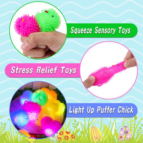 FLYSNK soft, spiky LED puffer balls offer satisfying stress relief.