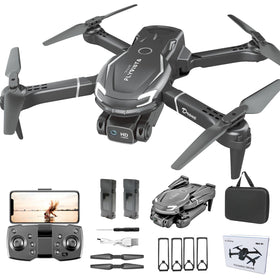 FLYVISTA Cool Mini Drone front view showing a bold shark-inspired design for kids