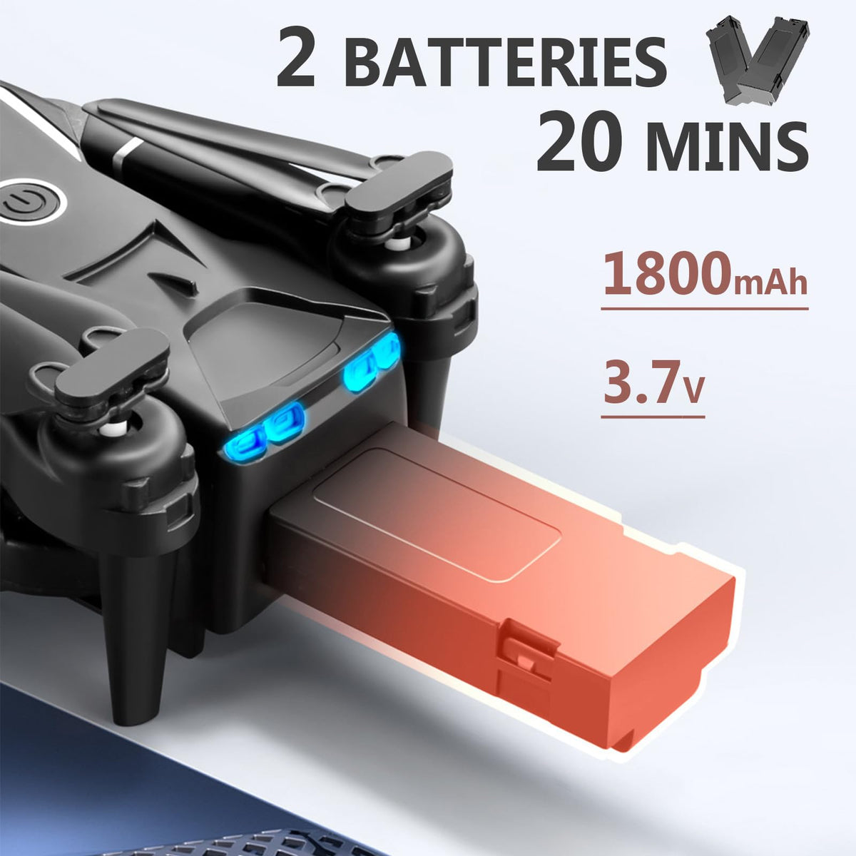 FLYVISTA Cool Mini Drone two batteries enabling longer play sessions