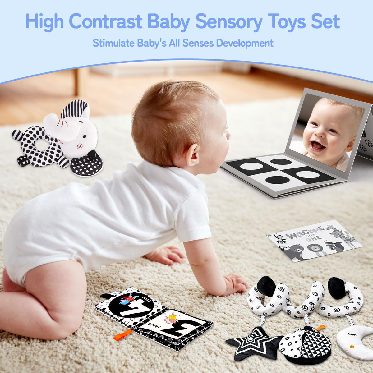 Flyxingxia sensory toy set designed for on the go exploration