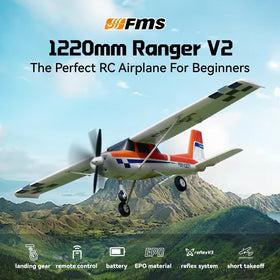 FMS Ranger Reflex V3 RTF transmitter enables quick setup and flight.