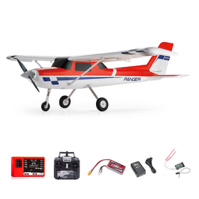 FMS Ranger Reflex V3 two-tone red and green paint improves visibility in flight.