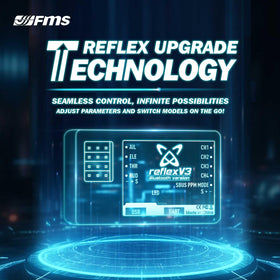 FMS Reflex V3 includes a 4-channel jumper to simplify flight mode selection