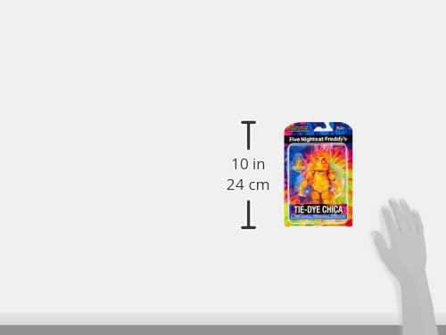 FNAF Tie-Dye Chica vinyl collectible ideal for shelves and gifting.