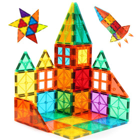 FNJO magnetic tiles 60-piece set for colorful building and STEM exploration