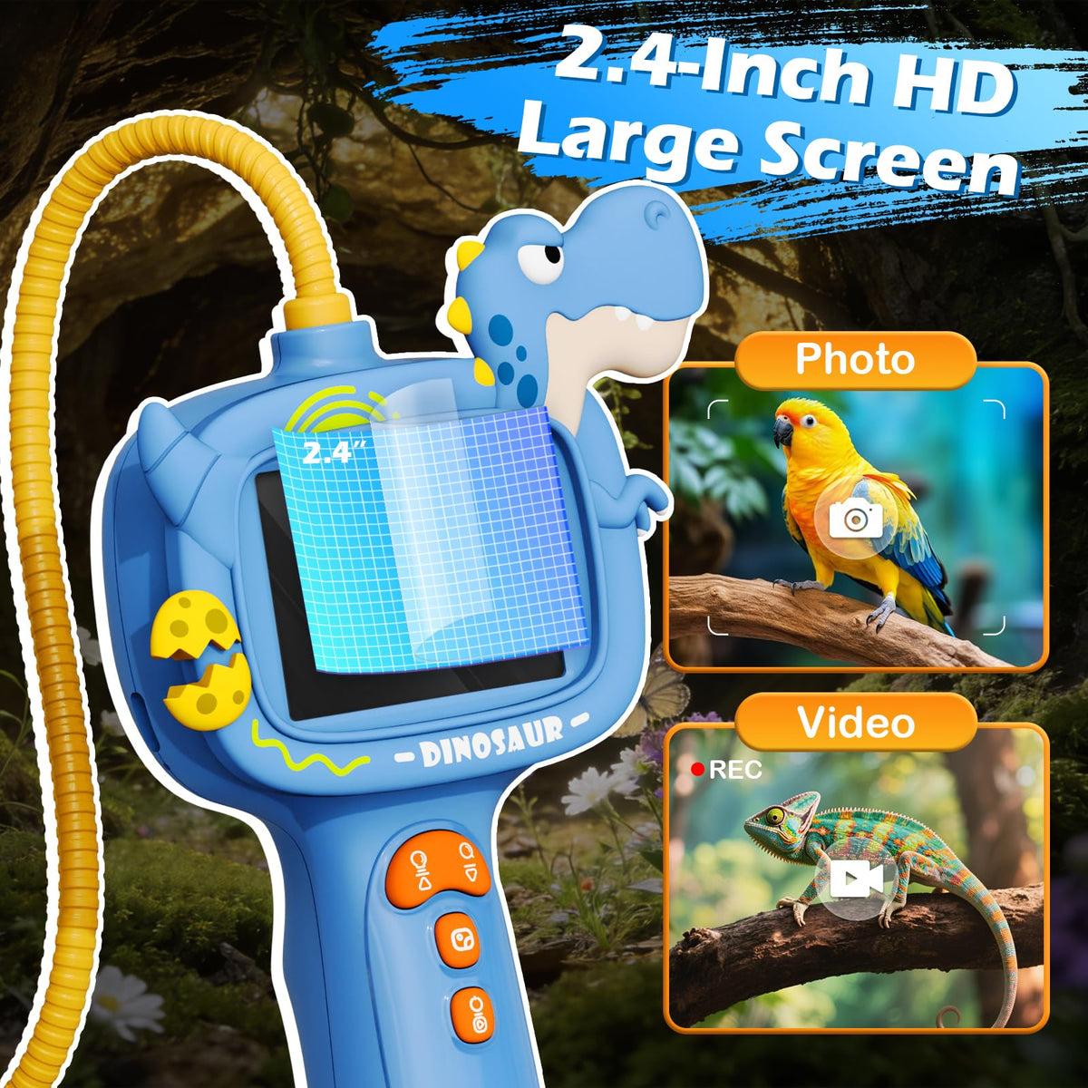 Foamore 80cm hose enables safe pond and tank exploration.