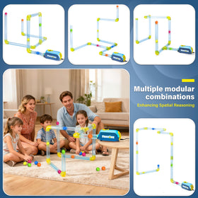 Foamore Airflow STEM Toy foam balls highlight bright colors for engaging physics exploration.