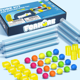 Foamore airflow tube kit assembly shows modular tubes for hands-on learning