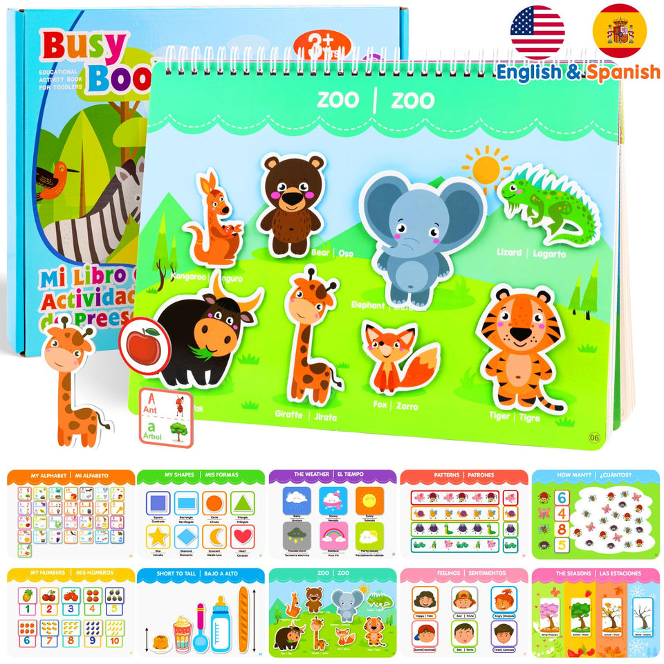 Foayex bilingual Montessori book cover for dual-language early learners.