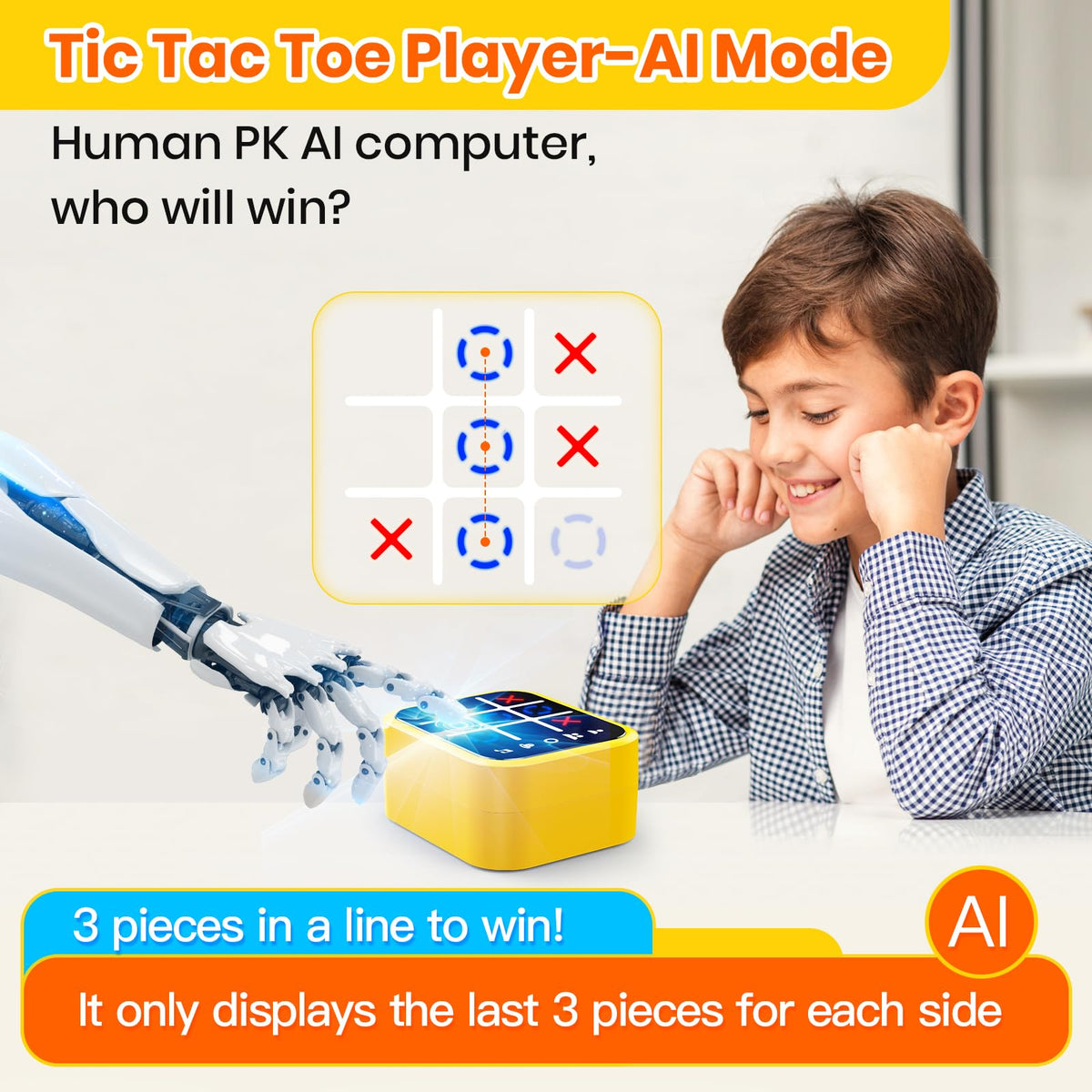Cap-It tic-tac-toe pieces illustrating strategic play